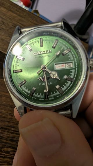 Citizen Automatico Verde Brillant