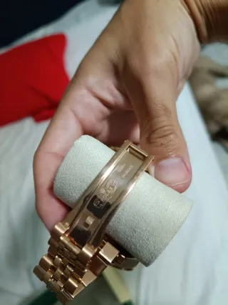 Reloj Dorado y Marrón