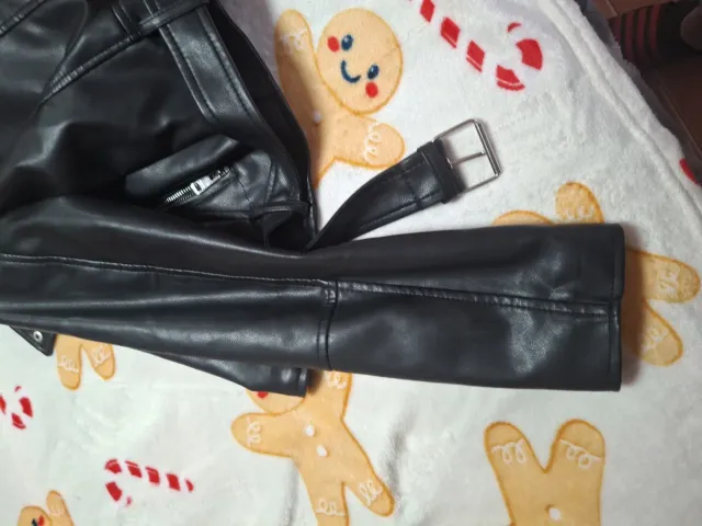 Chaqueta Polipiel Negra Talla L