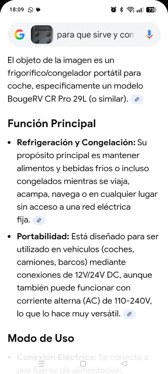 Nevera Portátil 29L Compresor Nueva.Cuesata 320€