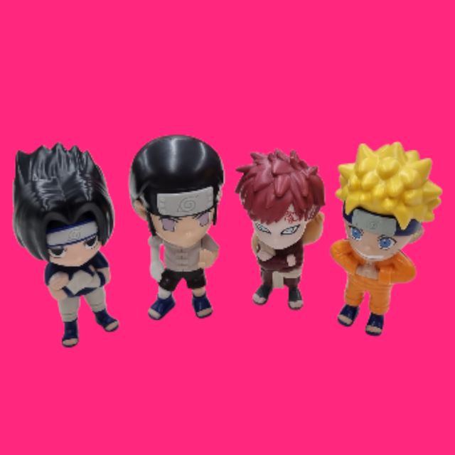 4 FIGURAS NARUTO BURGUER KING