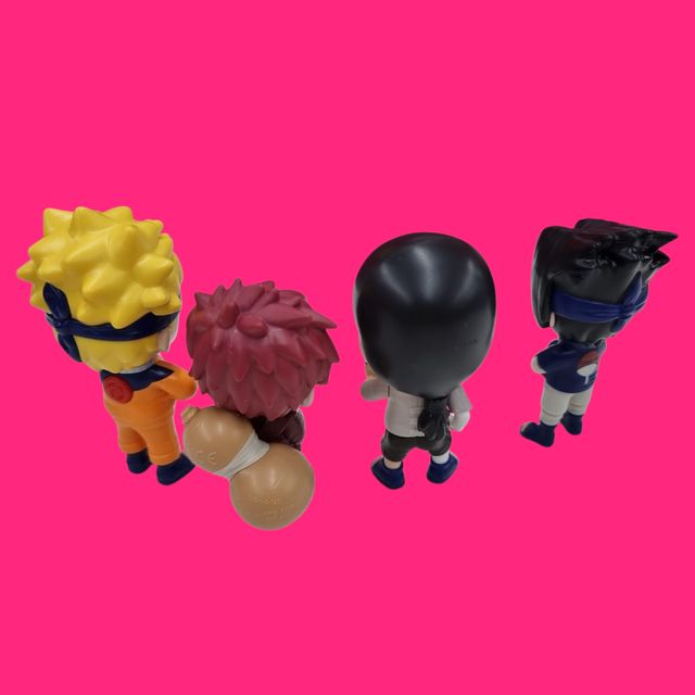 4 FIGURAS NARUTO BURGUER KING