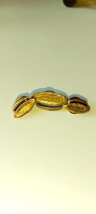 Set distintivi coloniali argento 800