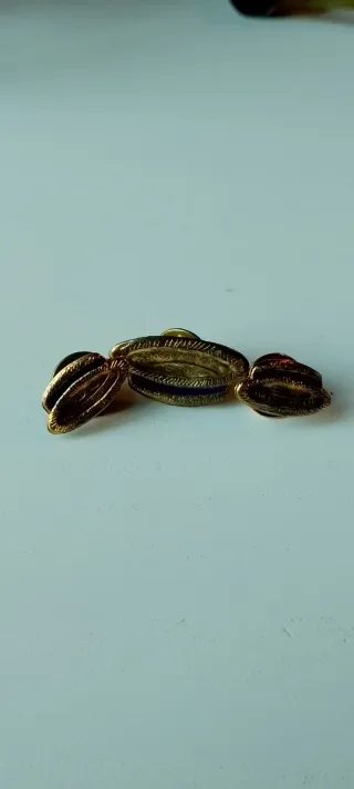 Set distintivi coloniali argento 800