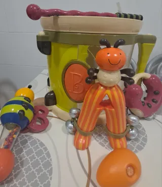 Tambor musical infantil B con piezas