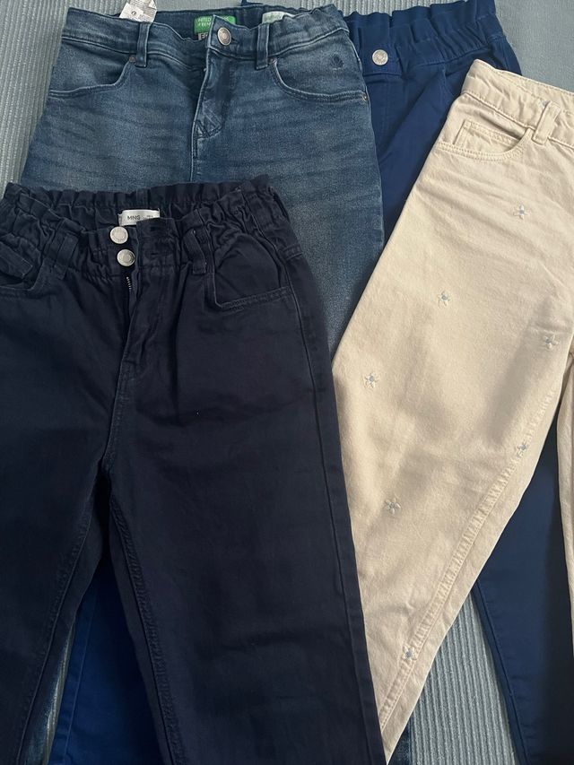 Lote 4 pantalones niña