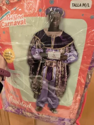 Disfraz Rey Mago Baltasar Adulto Nuevo o Paje Real