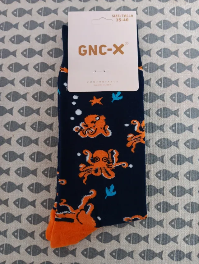 Calcetines GNC-X Pulpos Algodón Talla 35-40