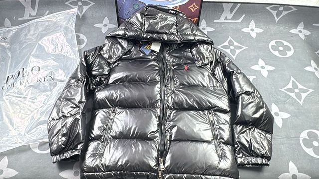 Polo Ralph Lauren Chaquetón Negro Brillante