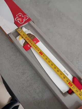 Coltello da cucina EGAN rosso e bianco