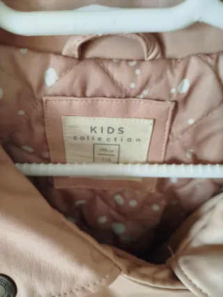 Cazadora polipiel rosa Talla M