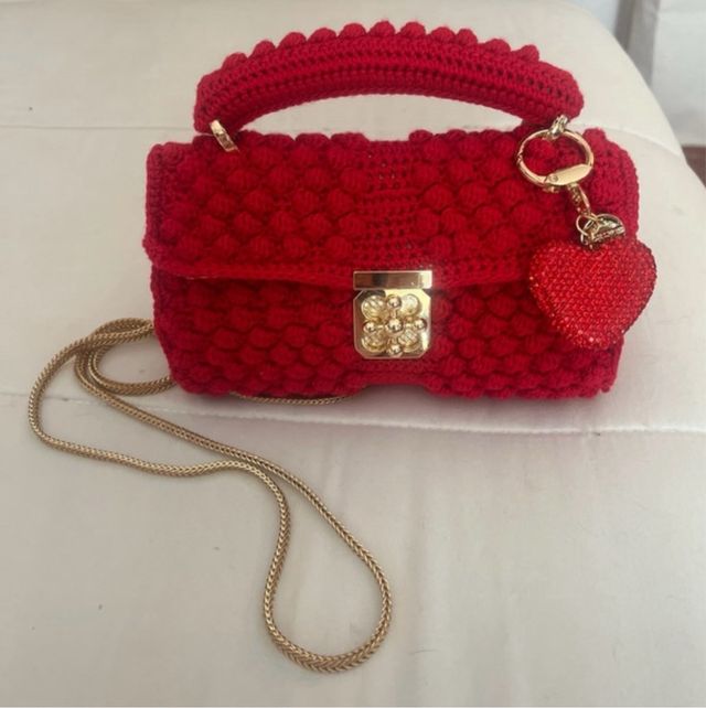 Bolso crochet mano y bandolera