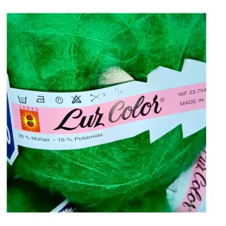 Lote 20 ovillos Mohair Cur Color verde