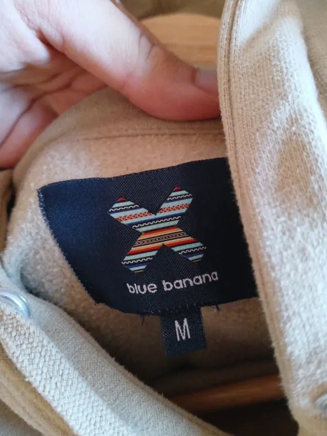 Sudadera Beige Blue Banana con Parche X