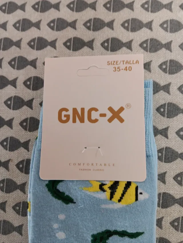 Calcetines GNC-X con peces y rayas