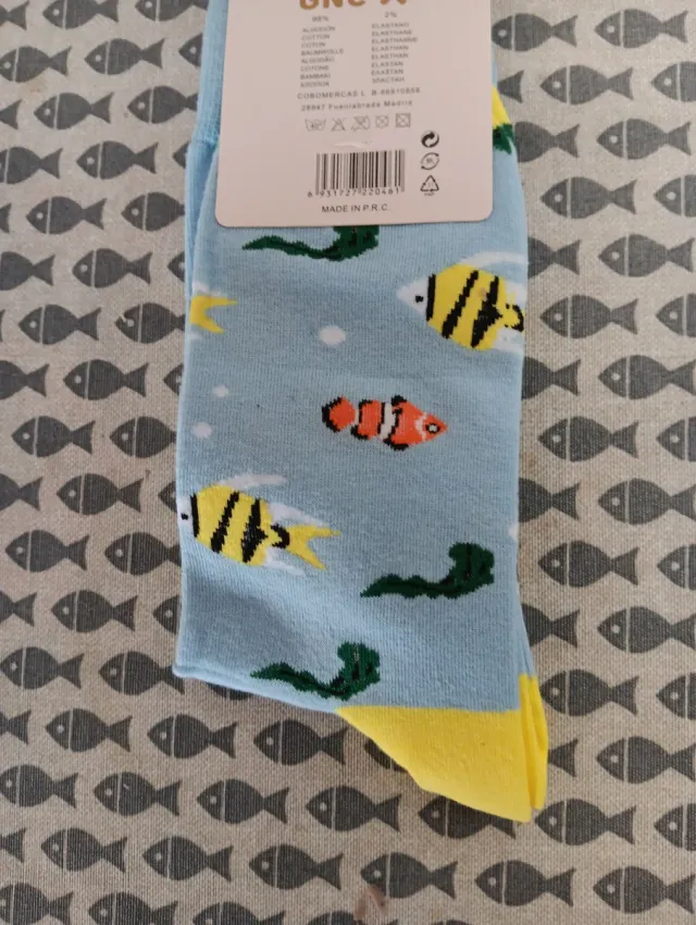 Calcetines GNC-X con peces y rayas