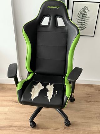 Silla Gaming Drift Negra y Verde.