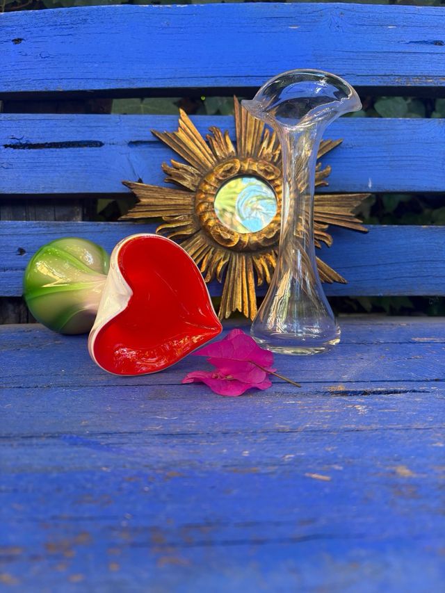 Fioriera in cristallo vintage JARRÓN CRISTAL