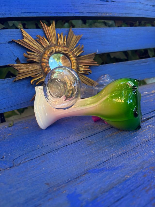 Fioriera in cristallo vintage JARRÓN CRISTAL