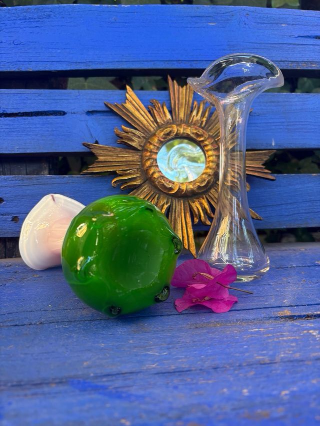 Fioriera in cristallo vintage JARRÓN CRISTAL