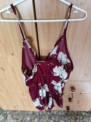 Mono corto estampado floral mujer