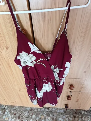 Mono corto estampado floral mujer