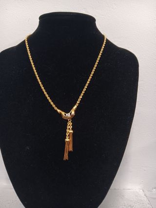 Cadena Oro 18K Manos y circonita