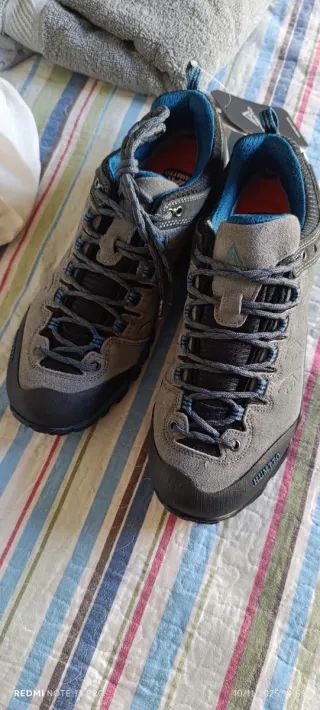 Zapatos de montaña unisex grises y azules