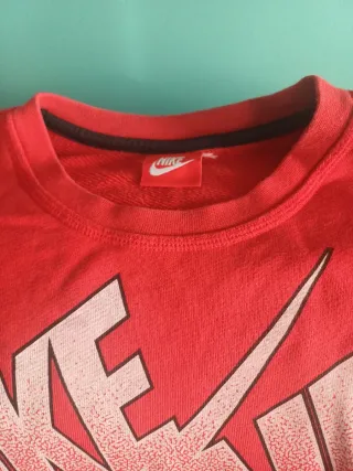 Sudadera Nike Air Roja y Azul Talla M