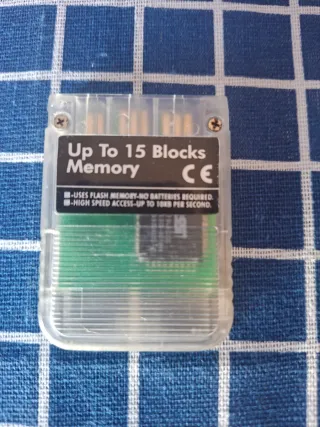 PS1 MEMORY CARD TRANSLUCIDA