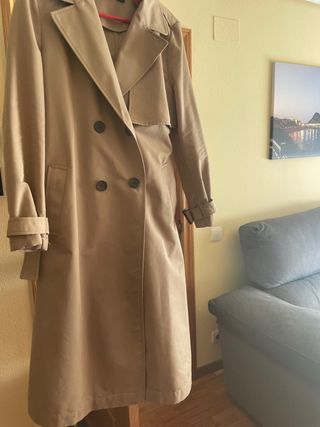 Gabardina Zara Mujer Beige