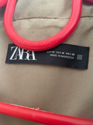 Gabardina Zara Mujer Beige