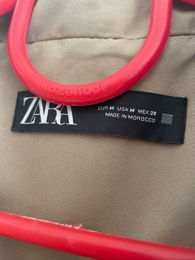 Gabardina Zara Mujer Beige