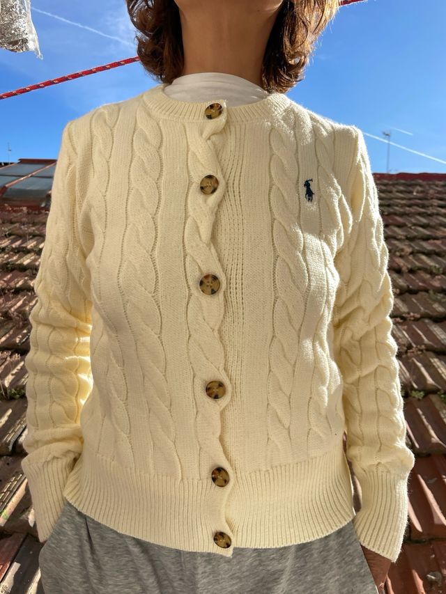 Jersey Poolo Ralph Lauren Beige Trenzado Talla M-S