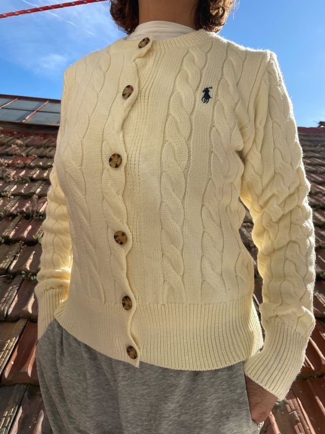 Jersey Poolo Ralph Lauren Beige Trenzado Talla M-S