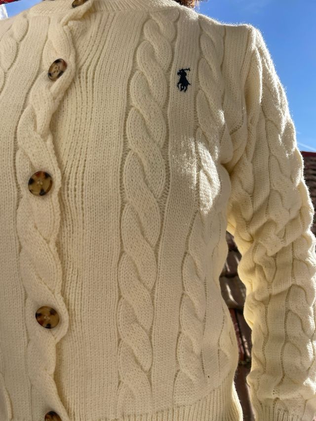 Jersey Poolo Ralph Lauren Beige Trenzado Talla M-S