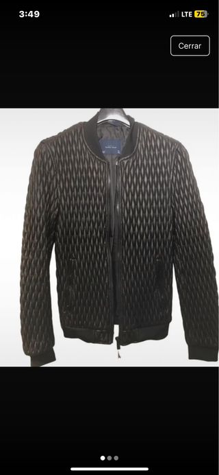 Cazadora Zara Man acolchada negra