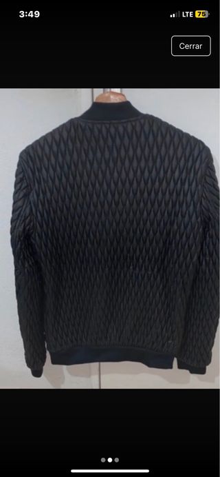 Cazadora Zara Man acolchada negra