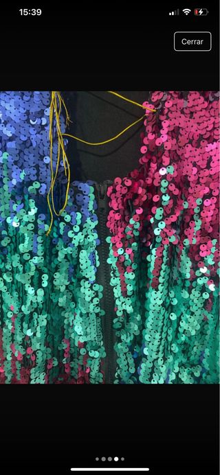 Vestido lentejuelas arcoíris