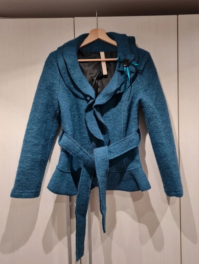 Giacca in lana cotta