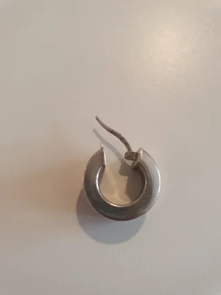 Orecchino cerchio acciaio vintage anni '90