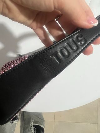 Bolso Tous Rosa y Negro con Adorno