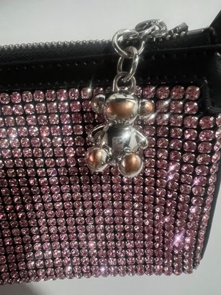 Bolso Tous Rosa y Negro con Adorno