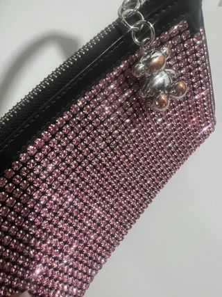 Bolso Tous Rosa y Negro con Adorno