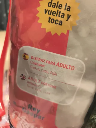 Disfraz Rey Mago Gaspar Talla L Nuevo