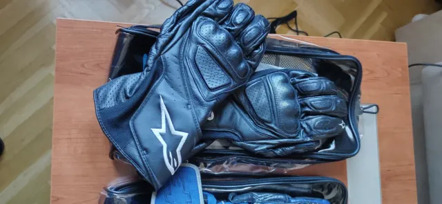 Guantes Alpinestars Moto Azul/Negro