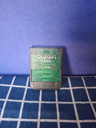 PS1 MEMORY CARD TRANSPARENTE NEGRA