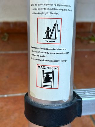 Escalera autocaravana extensible aluminio