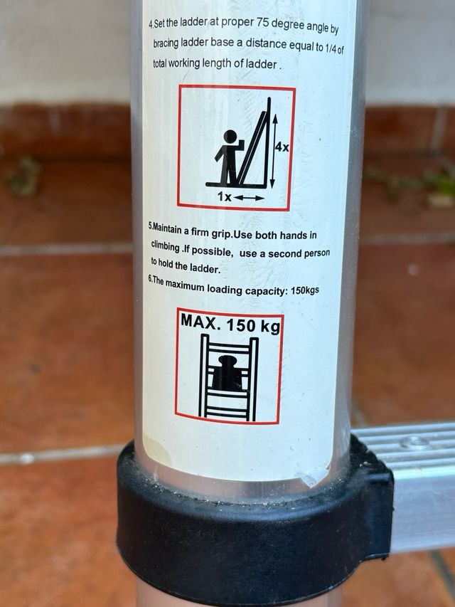 Escalera autocaravana extensible aluminio