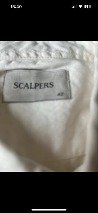 Camisa Scalpers Blanca Talla 42